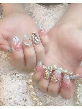 ローラネイル(Roller nail)/ジェルカラグラコース¥8000