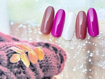 ネイルサロン&スクール ジーナ(GINA)/こっくりカラーのワンカラー