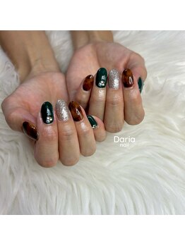 秋の定番べっ甲ネイル