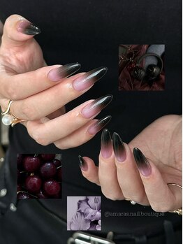アマラズネイルブティック(Amara‘s nail boutique)の写真/爪が薄い、折れやすい、形が悪い…等お悩みの方もぜひご相談下さい♪長さだしネイルで理想の指先が叶う☆