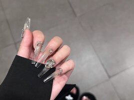 上品シンプル冬ネイル