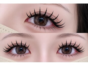 ワイケイビューティーサロン(YK Beaty salon)の写真/束感バインドロックやWフラットで理想の目元へ！上下セット長さ17cmまで対応