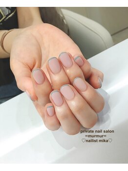 プライベート ネイルサロン マーマ(murmur)/スキニーフレンチネイル