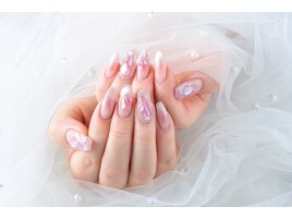 チーク埋め尽くしネイル