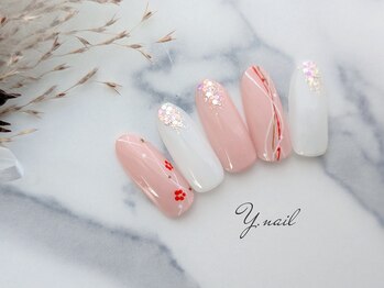 ワイネイル(Y.nail)/シンプルお正月ネイル