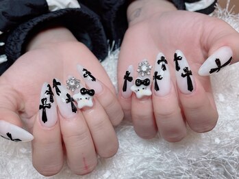 レアネイル 新宿(le'a nail)/手描きアートネイル