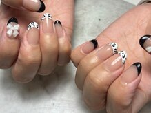 ヘアーアンドエステティック ヴェリス(hair&esthetic Velis)/フレンチ×ヒョウ柄×リボン