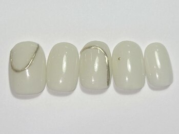 ネイルメゾン 渋谷店(NAIL MAISON)/シンプルゴールド¥5500