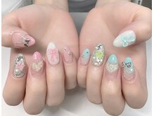 【9月期間限定】チップ長さだし持ち込みデザイン＋パーツ付け放題♪￥15980→￥13980