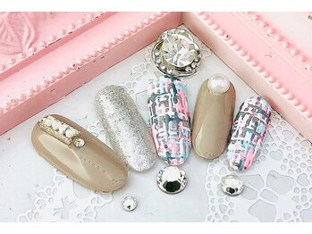 ヒロネイル(Hiro Nail)/ツイードネイル/8980