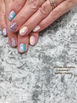 プライベート ネイルサロン マーマ(murmur)/カラフルグラデーション