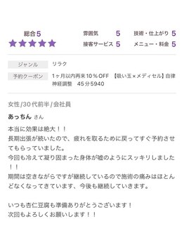 タカラボディサロン/お客様のお喜びの口コミです☆