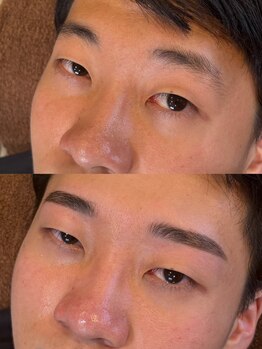 プラスアイビー 札幌店(+i.b)の写真/【似合わせアイブロウWAX脱毛1回】“骨格診断”から導き出したメンズにピッタリの《理想のデザイン脱毛》♪