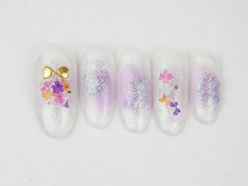 アメリ(Amelie)/塗りかけ/ドライフラワー/リボン