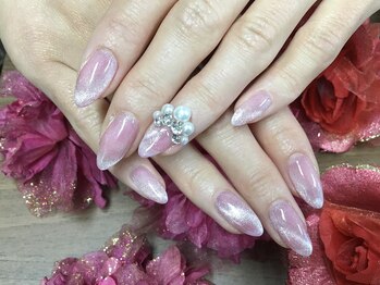 ネイルルーム 千美(room)/マグネットネイル☆ギャラクシー