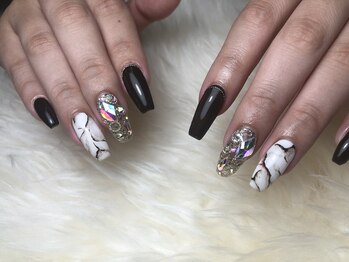ハナネイルアンドアイラッシュ(hana nail & eyelash)/大理石風ネイル