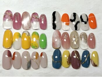 ボーホーネイルズコレクション(BOHO NAILS COLLECTION)の写真/《BOHO Collection¥7150～》季節感満載♪人気の春トレンドデザイン多数ご用意!!パラジェル変更もOK◎