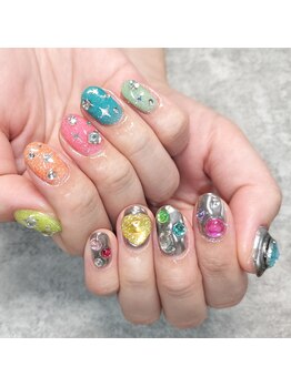 ジスタ(Gst)/宝石ネイル☆