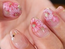 ネイルフロンティア 吉祥寺(NAIL FRONTIER)/ふみの♪手描きコスモス11980円