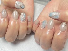 プロモート 岡山城下店(Promote)/大理石ネイル