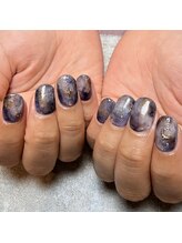 アティックネイルアトリエ(attic nail atelier)/夜空ネイル