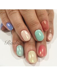 オーロラミラーネイル