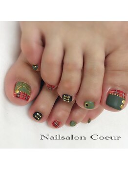 ネイルサロン クール(Nailsalon Coeur)/マット チェック ブリティッシュ
