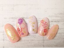 ネイルサロン ロゼプリュム/和柄ネイル