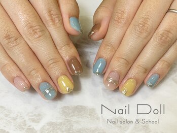 ネイルドール(Nail Doll)/ニュアンスミラーくすみカラー