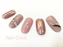 ネイルチックコウベ 銀天街店(Nail Chick kobe)/ピンクアートミックスネイル