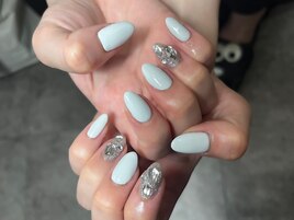 夏っぽ埋めつくしネイル