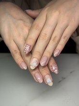 アクアマリン(AQUAMARINE)/定額ネイル/ハートネイル