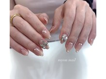 ミョンネイル(myon nail)/シンプル×リボン♪