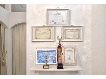 コンテスト賞状、認定ディプロマです