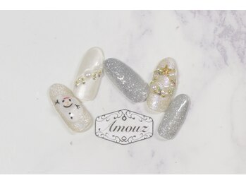 アモウズ(Amouz)/定額【クリスマスネイル】2