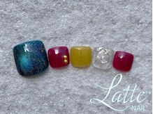 ラテネイル(Latte Nail)/5月定額デザイン　Foot ver.