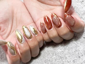 テラス(TERRACE)/アシンメトリーネイル