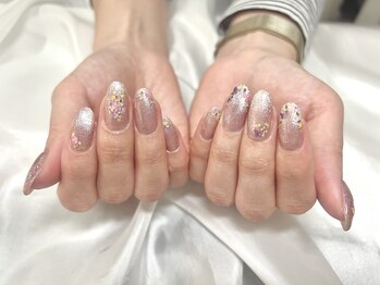 ヤシネイル(Yashi Nail)/シンプル持込 押し花ネイル