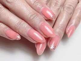 春にオススメ　ピンクネイル
