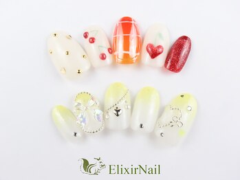 エリクサーネイル 鶯谷(Elixir Nail)の写真/【ずっとオフ込定額¥5280からご用意★】カラーMIX可能！デザイン多数♪モテ可愛～華やかまでお任せ♪