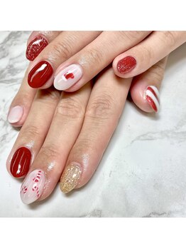 クリスマスネイル