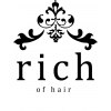 リッチ オブ ヘアー(rich of hair)のお店ロゴ