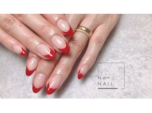 エヌエープラスネイル 葛西本店(Na+nail)/赤フレンチ