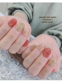 天然石風ネイル