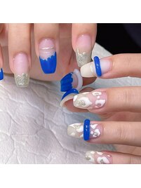 ホワイトレオパード＋リング