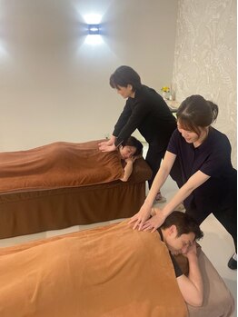 からだ屋 ミーナ天神店の写真/《TV/ラジオ出演多数♪》ペアでのお疲れ解消も大人気◎【ボディ＆フットケア80分＋ヘッドケア10分¥6600】
