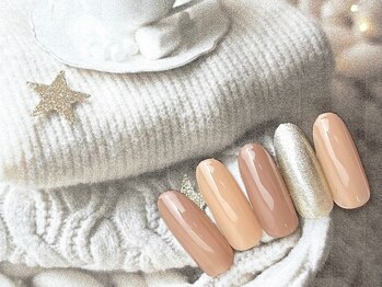 ネイルサロン&スクール ジーナ(GINA)/ベージュ×ゴールド
