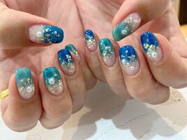 夏ネイル/クリアネイル