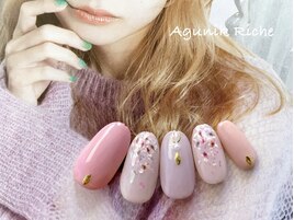 【押し花ネイル】