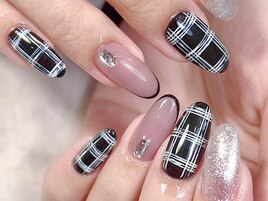 チェックネイル